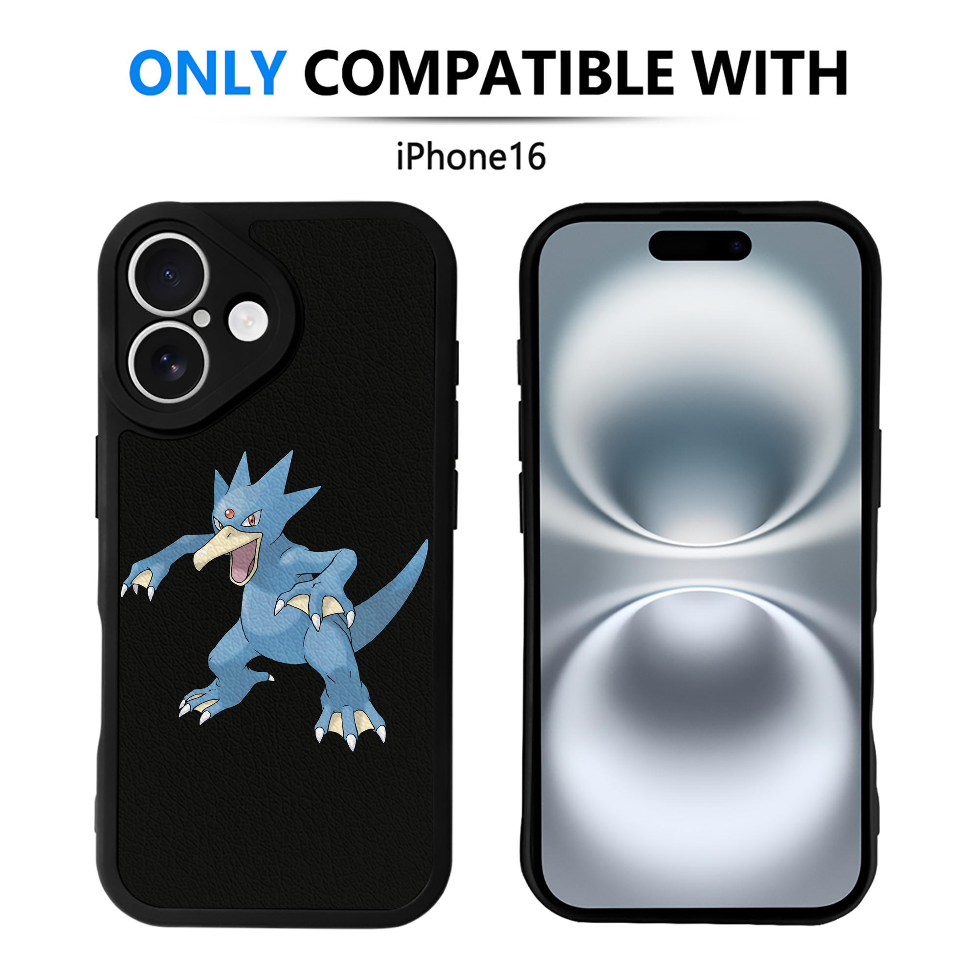 （画像用） ポケットモンスター Pokémon 【iPhone 16シリーズ対応】シリコンスマホケース（レザー調） 材質：シリコン